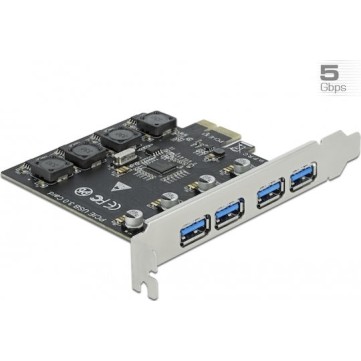 DeLock Κάρτα PCIe σε 4 θύρες USB 3.2