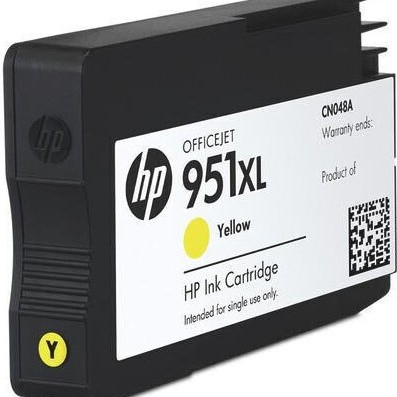 HP 951XL Γνήσιο Μελάνι Εκτυπωτή InkJet Κίτρινο (CN048AE)