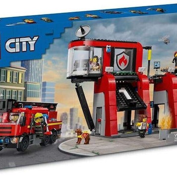 Lego City Fire Station With Fire Truck για 6+ Ετών
