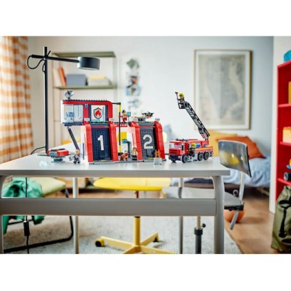 Lego City Fire Station With Fire Truck για 6+ Ετών
