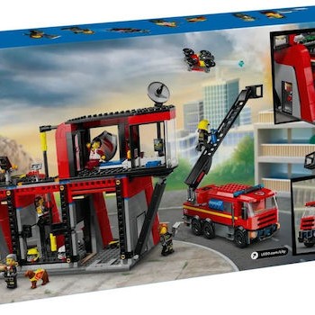 Lego City Fire Station With Fire Truck για 6+ Ετών
