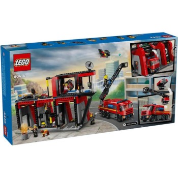 Lego City Fire Station With Fire Truck για 6+ Ετών
