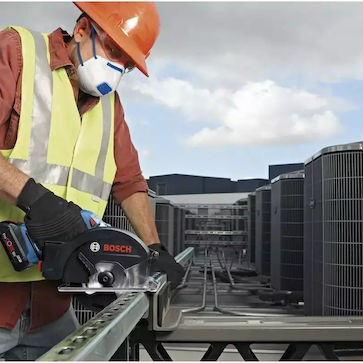 Bosch GKM 18V-50 Δισκοπρίονο 18V Solo με Σύστημα Αναρρόφησης