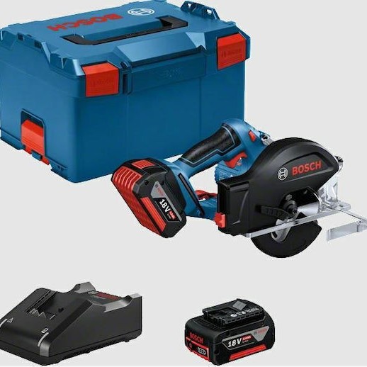 Bosch Gkm 18v-50 Δισκοπρίονο 18V Solo με Σύστημα Αναρρόφησης