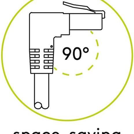 Goobay U/UTP Cat.6 Καλώδιο Δικτύου Ethernet 0.5m Λευκό 1τμχ