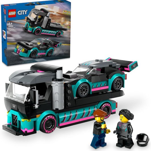 Lego City Race Car And Car Carrier Truck για 6+ Ετών