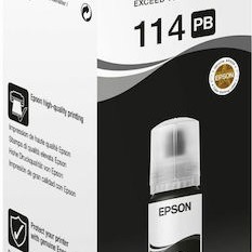Epson 114 Γνήσιο Μελάνι Εκτυπωτή InkJet Photo Μαύρο (C13T07B140)