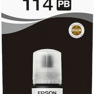 Epson 114 Γνήσιο Μελάνι Εκτυπωτή InkJet Photo Μαύρο (C13T07B140)