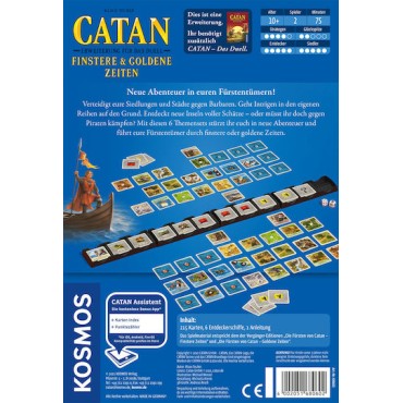 Επέκταση Παιχνιδιού Catan Dark & ​​Golden Times για 2 Παίκτες 10+ Ετών (GER) Kosmos