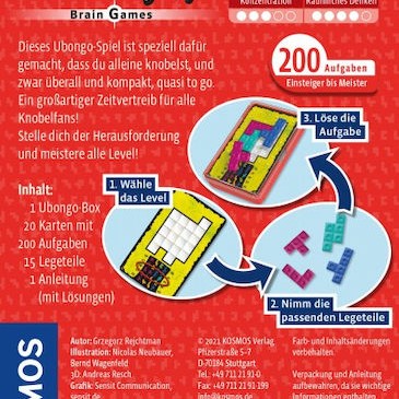 Επιτραπέζιο Παιχνίδι Ubongo 8+ Ετών (GER) Kosmos