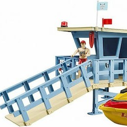 Bruder Life Guard Station with Quad and Personal Water Craft