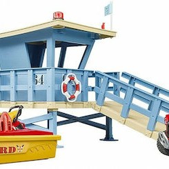 Bruder Life Guard Station with Quad and Personal Water Craft