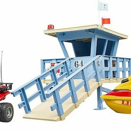 Bruder Life Guard Station with Quad and Personal Water Craft