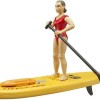 Bruder Life Guard with Stand Up Paddle για 3+ Ετών (Διάφορα Σχέδια) 1τμχ