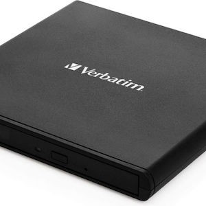Verbatim External Slimline Εξωτερικός Οδηγός Εγγραφής/Ανάγνωσης DVD/CD για Desktop / Laptop Μαύρο
