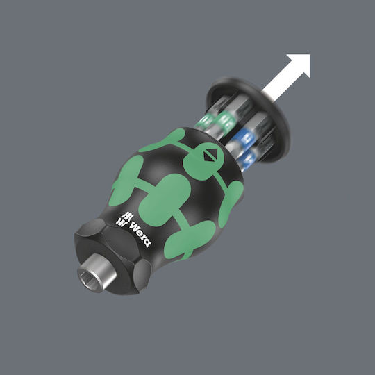 Wera Κατσαβίδι με 6 Εναλλασσόμενες Μύτες Kraftform Kompakt Stubby Magazin 3