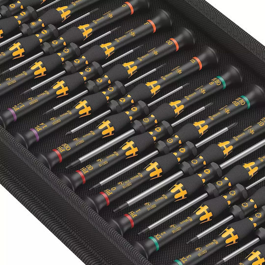 Wera Σετ 25 Κατσαβίδια Ακριβείας με 25 Εναλλασσόμενες Μύτες Kratform ESD Micro