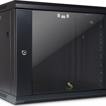 Inter-Tech Επιτοίχια καμπίνα 9U 600x450x500mm Μαύρο