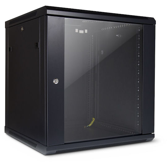 Inter-Tech SMA-6612 Επιτοίχια Καμπίνα Rack 12U 60x60x63.7cm Μαύρο 88887254
