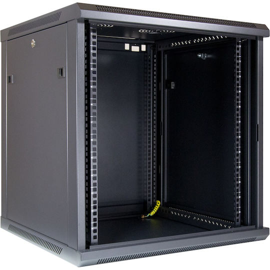 Inter-Tech SMA-6612 Επιτοίχια Καμπίνα Rack 12U 60x60x63.7cm Μαύρο 88887254