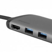 Verbatim USB-C Docking Station με HDMI 4K PD Ethernet Γκρι (49142)