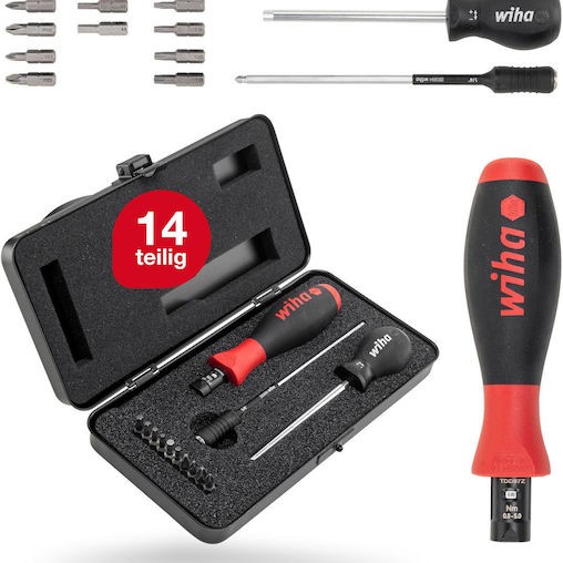 Wiha Κατσαβίδι με Εναλλασσόμενες Μύτες TorqueVario-S 0,8-5,0 Nm