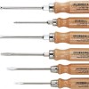 Wiha Workshop Screwdriver Set 6 Pieces Brown Wooden Handles