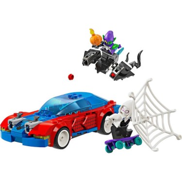 Lego Spider-Man Spider-man Race Car & Venom Green Goblin για 7+ Ετών