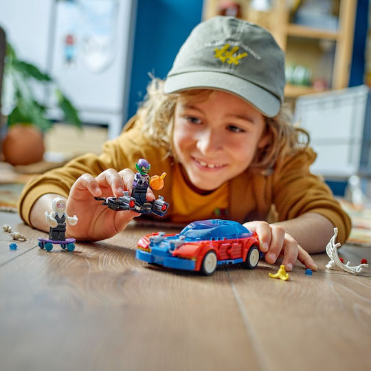 Lego Spider-Man Spider-man Race Car & Venom Green Goblin για 7+ Ετών