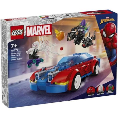 Lego Spider-Man Spider-man Race Car & Venom Green Goblin για 7+ Ετών