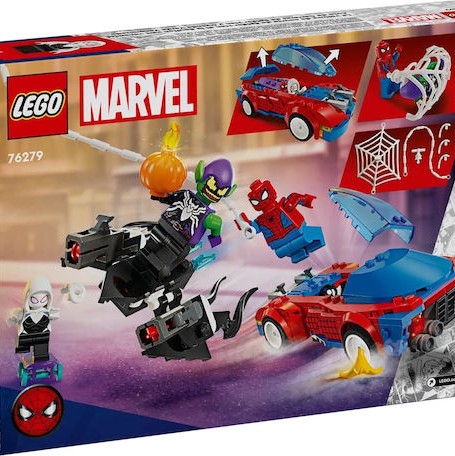 Lego Spider-Man Spider-man Race Car & Venom Green Goblin για 7+ Ετών