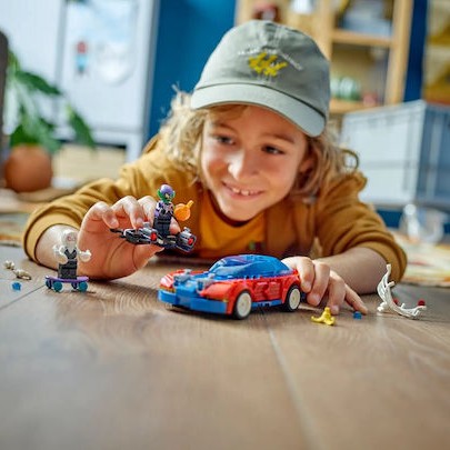 Lego Spider-Man Spider-man Race Car & Venom Green Goblin για 7+ Ετών