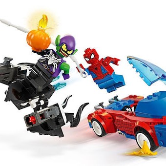Lego Spider-Man Spider-man Race Car & Venom Green Goblin για 7+ Ετών