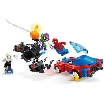 Lego Spider-Man Spider-man Race Car & Venom Green Goblin για 7+ Ετών