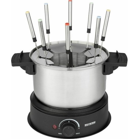 Severin Σκεύος για Φοντύ Ηλεκτρικό από Ανοξείδωτο Ατσάλι Γκρι 30x23.5x25.5εκ.