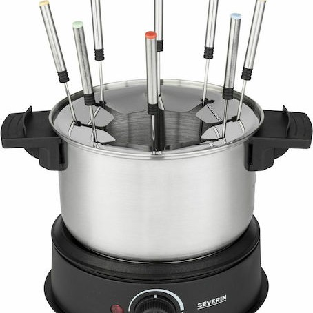 Severin Σκεύος για Φοντύ Ηλεκτρικό από Ανοξείδωτο Ατσάλι Γκρι 30x23.5x25.5εκ.