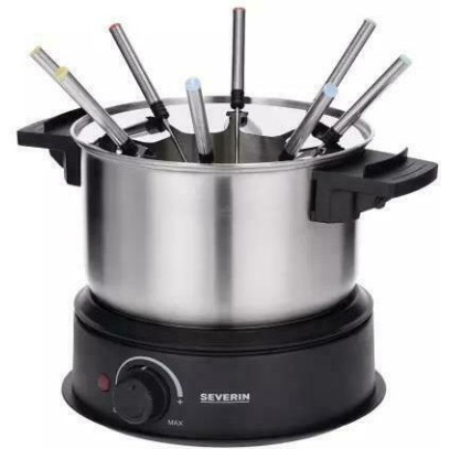 Severin Σκεύος για Φοντύ Ηλεκτρικό από Ανοξείδωτο Ατσάλι Γκρι 30x23.5x25.5εκ.
