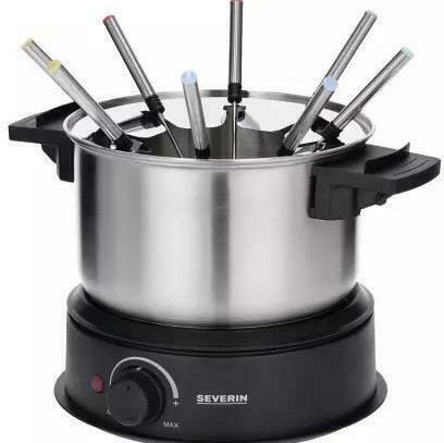 Severin Σκεύος για Φοντύ Ηλεκτρικό από Ανοξείδωτο Ατσάλι Γκρι 30x23.5x25.5εκ.