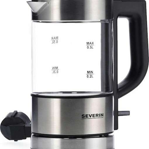 Severin WK 3472 Βραστήρας Ταξιδίου 500ml 1000W Ασημί