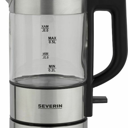 Severin WK 3472 Βραστήρας Ταξιδίου 500ml 1000W Ασημί