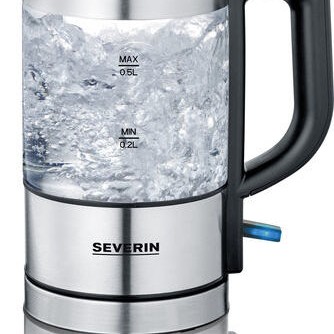 Severin WK 3472 Βραστήρας Ταξιδίου 500ml 1000W Ασημί