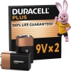 Duracell Plus Αλκαλικές Μπαταρίες 9V 2τμχ
