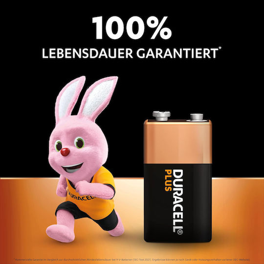 Duracell Plus Αλκαλικές Μπαταρίες 9V 2τμχ