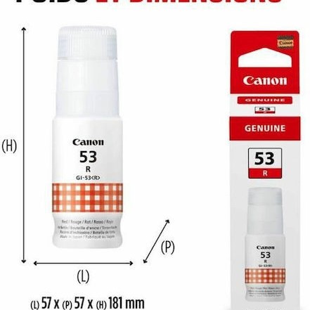 Canon GI-53 Γνήσιο Μελάνι Εκτυπωτή InkJet Κόκκινο (4717C001)