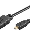 Goobay Cable micro HDMI male - HDMI male 2m Μαύρο