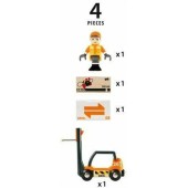 Brio Toys Κλαρκ με Οδηγό Αυτοκινητάκι για 3+ Ετών