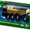 Brio Toys Golden Battery Lock Τρενάκι με Ήχο και Φως για 3+ ετών+ Ετών
