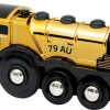 Brio Toys Golden Battery Lock Τρενάκι με Ήχο και Φως για 3+ ετών+ Ετών