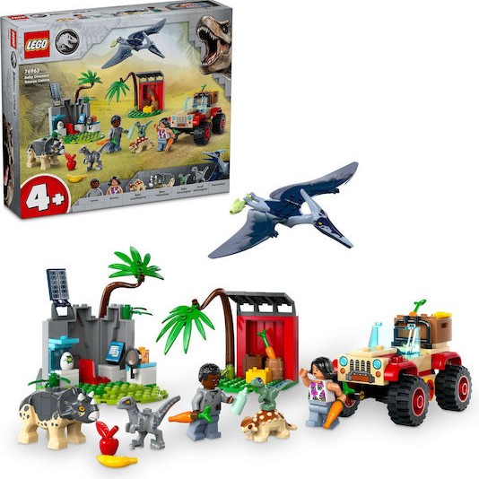 Lego Jurassic World Baby Dinosaur Rescue Center για 4+ Ετών