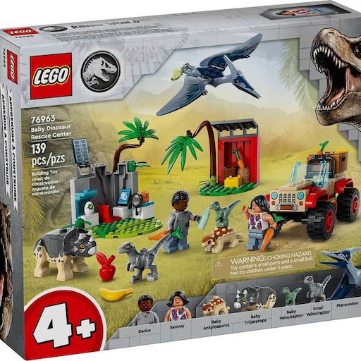 Lego Jurassic World Baby Dinosaur Rescue Center για 4+ Ετών
